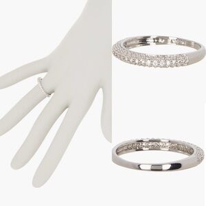 NWOT Thin CZ Pave Band ring Size 6